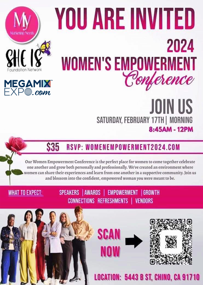 You are invited 2024 Women's empowerement Flyer