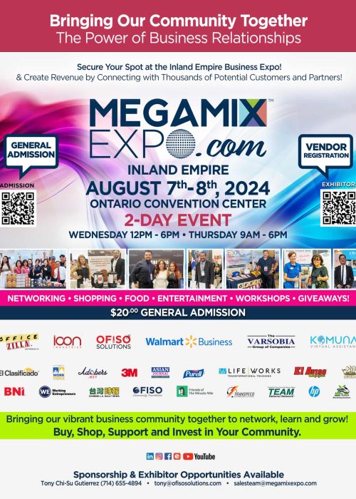 MegaMix Expo Flyer to promote the event on August 7-8, 2024